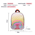 Quilted children's backpack/Rainbow cartoon backpack